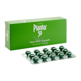 Plantur 39 Active capsules against hair loss for women, food supplement 60 pieces