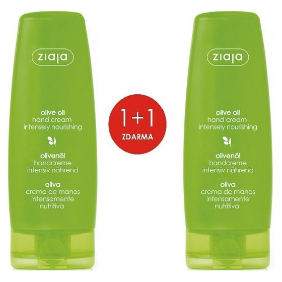 Ziaja Oliva hand and nail cream for dry skin 80 ml + Oliva hand and nail cream for dry skin 80 ml, duopack