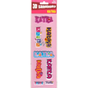 Nekupto 3D Stickers with the name Katka 8 pieces
