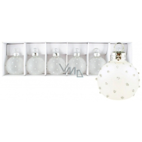 Glass milk flasks with dots set of 4 cm 6 pieces