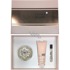 Montblanc Lady Emblem perfumed water for women 75 ml + body lotion 100 ml + perfumed water 7.5 ml, gift set