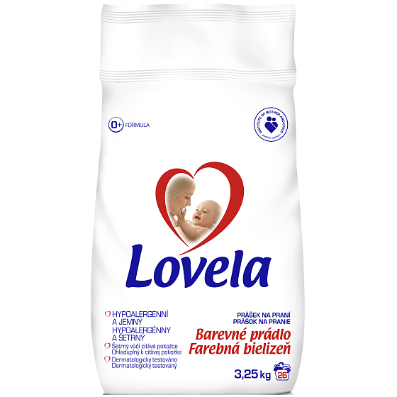 Lovela Colored laundry Hypoallergenic washing powder 26 doses 3.25 kg