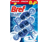 Bref Blue Aktiv Chlorine WC block for hygienic cleanliness and freshness of your toilet, colors the water in a blue shade 3 x 50 g