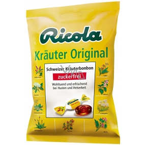 Ricola Original Swiss herbal candies without sugar with vitamin C from 13 herbs 75 g
