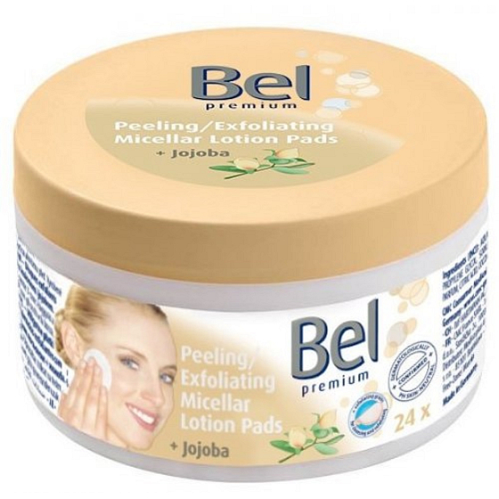 Bel Cosmetic Jojoba + Peeling wet tampons 24 pieces