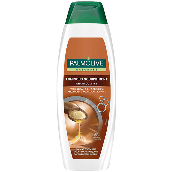 Palmolive Luminous Nourishment Argan oil 2in1 shampoo for dry and damaged hair 350 ml