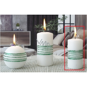 Lima Exclusive candle green cylinder 50 x 100 mm 1 piece