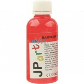 JP arts Paint for textiles for light materials, glitter 3. Red 50 g