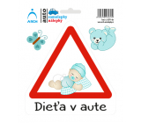 Arch Car sticker Child in car - toddler baby boy SK 15 x 17.5 cm