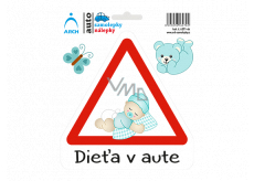 Arch Car sticker Child in car - toddler baby boy SK 15 x 17.5 cm