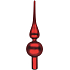 Glass tree spike frosted red 24 cm