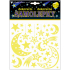 Glow-in-the-dark stickers moon and comets 18 x 18 cm