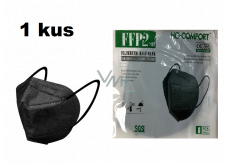 HO-Comfort Respirator oral protective 5-layer FFP2 face mask Black 1 piece