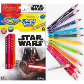 Colorino Crayons triangular Star Wars 13 colors
