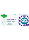 o.b. ExtraProtect Ultimate Leakage Protection Super+Comfort Tampons 16 pieces