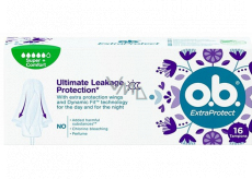o.b. ExtraProtect Ultimate Leakage Protection Super+Comfort Tampons 16 pieces