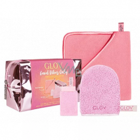 Glov Good Vibes Only make-up removing travel gloves + mask removal washcloth + lip peeling finger + cosmetic bag, cosmetic set for women