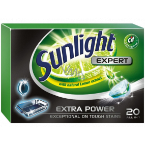 Sunlight All in 1 Expert Extra Power Regular Dishwasher Tablets 20 pcs