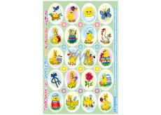 Arch Shaped stickers for Easter eggs die-cut Birds 10 x 15 cm 20 pieces