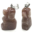 Jasper Dog pendant natural stone, hand cut figurine 1,8 x 2,5 x 8 mm, stone of positive energy