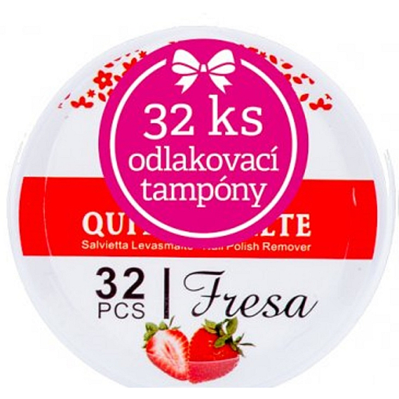 My Strawberry disposable nail polish remover tampons with scent 32 pieces