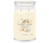 Yankee Candle Soft Wool & Amber - Soft wool and amber scented candle Signature large glass 2 wicks 567 g