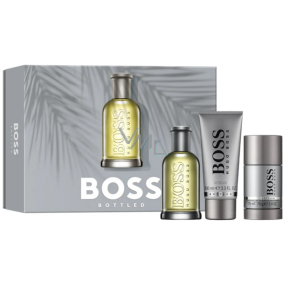 Hugo Boss Boss Bottled eau de toilette 100 ml + shower gel 100 ml + deodorant stick 75 ml, gift set for men