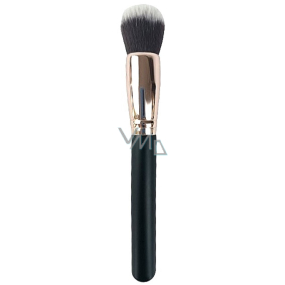 VeMDom Cosmetic brush with synthetic bristles for powder black 18 cm 1 piece