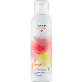 Dove Glow shower foam with red orange and rhubarb scent 200 ml