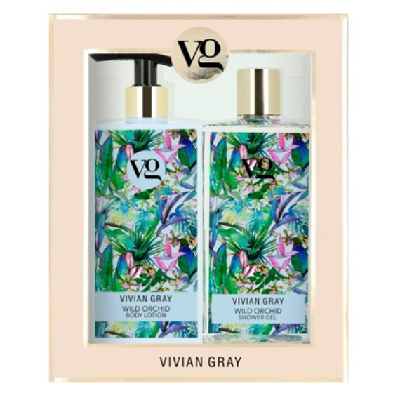 Vivian Gray Sensational Wild Orchid shower gel + body lotion 2 x 350 ml, gift set