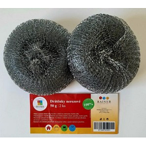 STAINLESS STEEL SCOURING PADS TIDY HOME 50 G    2  PCS