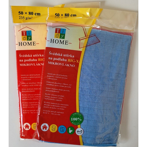 Tidy Home microfiber floor cloth, 50 × 80 cm, 235 g