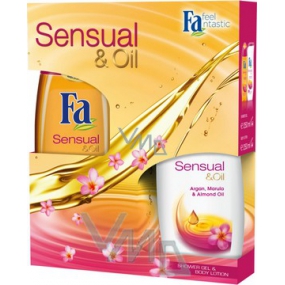 Fa Sensual & Oil shower gel 250 ml + body lotion 250 ml, cosmetic set