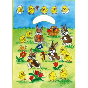 Angel Plastic bag 32 x 20 x 4 cm Bunnies in the meadow