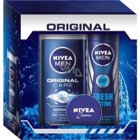 Nivea Men Care Men deodorant spray 150 ml + shower gel Original Care 250 ml + cream 30 ml cosmetic set