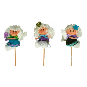 Angel of colorful color recess 7 cm + skewers