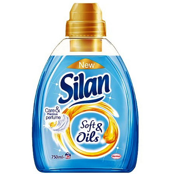Silan Soft & Oils Care & Precious Perfume Oils Blue fabric softener concentrate 21 doses 750 ml