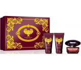 Versace Crystal Noir toaletní voda 50 ml + tělové mléko 50 ml + sprchový gel 50 ml, dárková sada