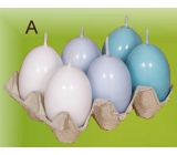 Lima Egg with scent candle blue 40 x 60 mm set of 6 pieces