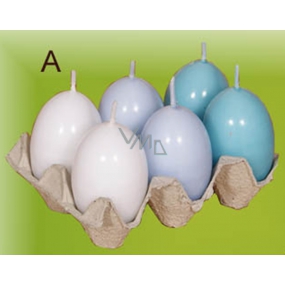 Lima Egg with scent candle blue 40 x 60 mm set of 6 pieces