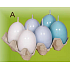 Lima Egg Scented Candle Blue 40 x 60 mm Set of 6 Pieces