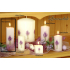 Lima Flower Lavender Scented Candle White with Lavender Print Prism 45 x 120 mm 1 Piece