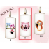 Lima Owls Pink Owl Candle with Decal White Cylinder 50 x 100 mm 1 piece