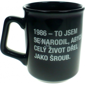 Albi Black & White Mug 1986 - I was born to .. 260 ml