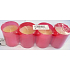 Hofr Illumination candle red cylinder 4 pieces 60 g