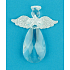 Glass angel for hanging 7.5 cm