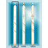Lima Church Baptism - St. Communion candle with zircons white 25 x 360 mm 1 piece
