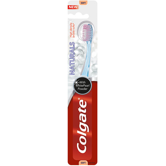 Colgate Naturals with White Pearl Powder Soft Soft Toothbrush 1 piece