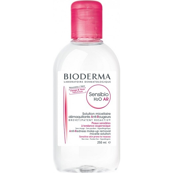 Bioderma Sensibio H2O AR micellar water against reddening of the skin 250 ml