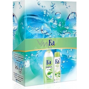 Fa Yoghurt Aloe Vera shower gel 250 ml + Fresh & Dry Green Tea antiperspitant deodorant spray 150 ml, cosmetic set